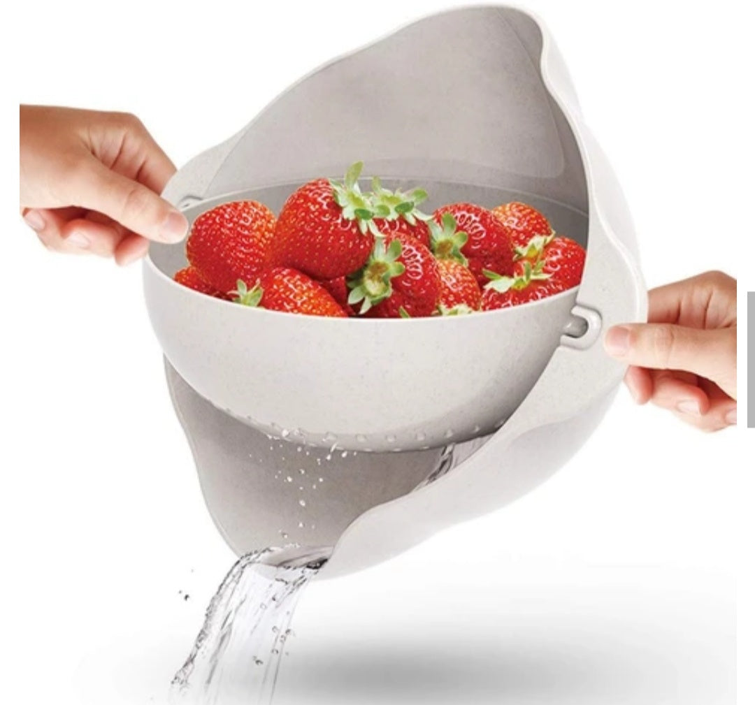Double Plastic Drain Basket