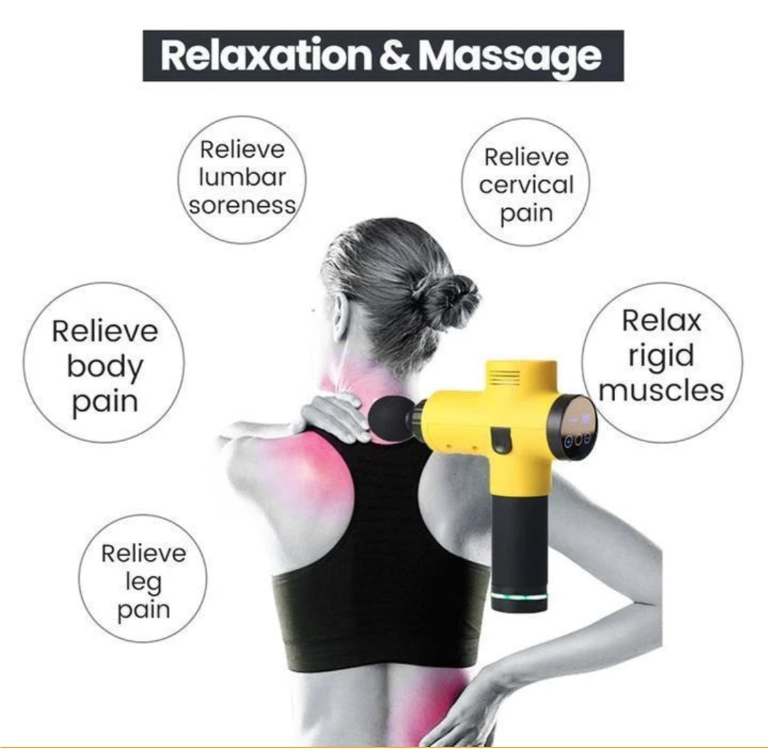 4 In One, Relieving Pain, 3 Speed Setting Body Deep Muscle Massager