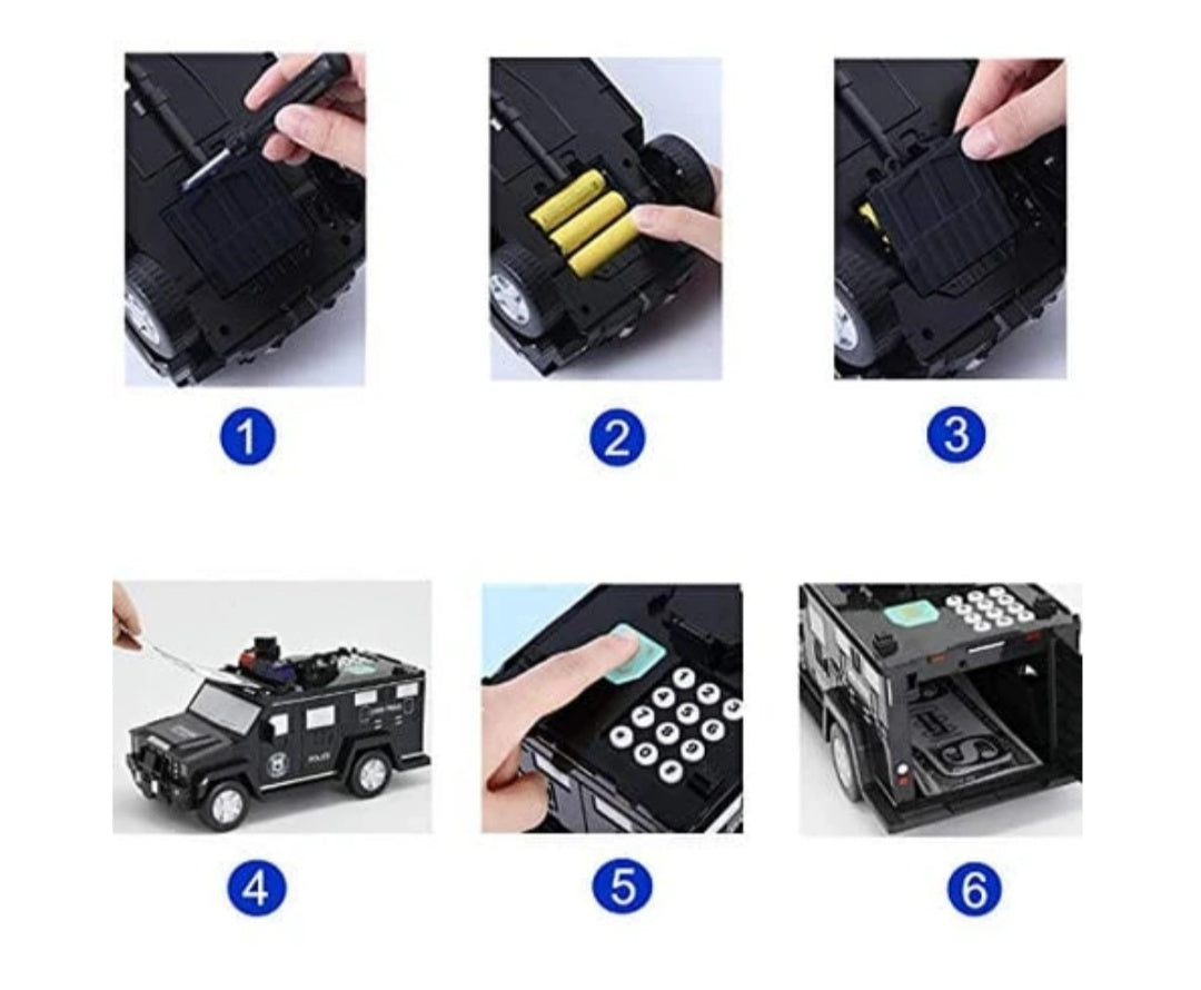 ELECTRONIC MONEY BANK CODE ARMORED HUMMER CAR