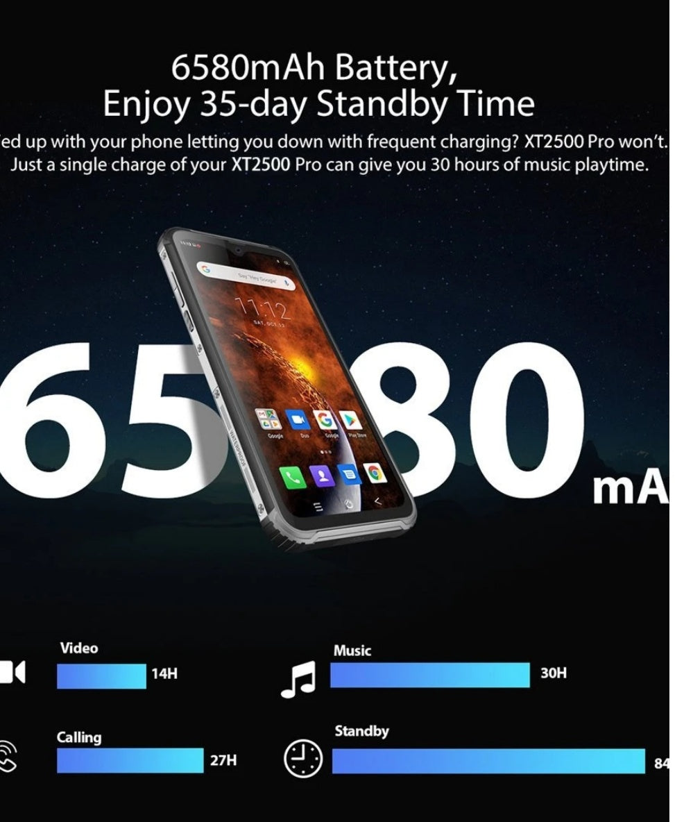 XT2500 Pro Global Smartphone Helio X30 Android 8.1 6GB+128GB Waterproof 6580mAh