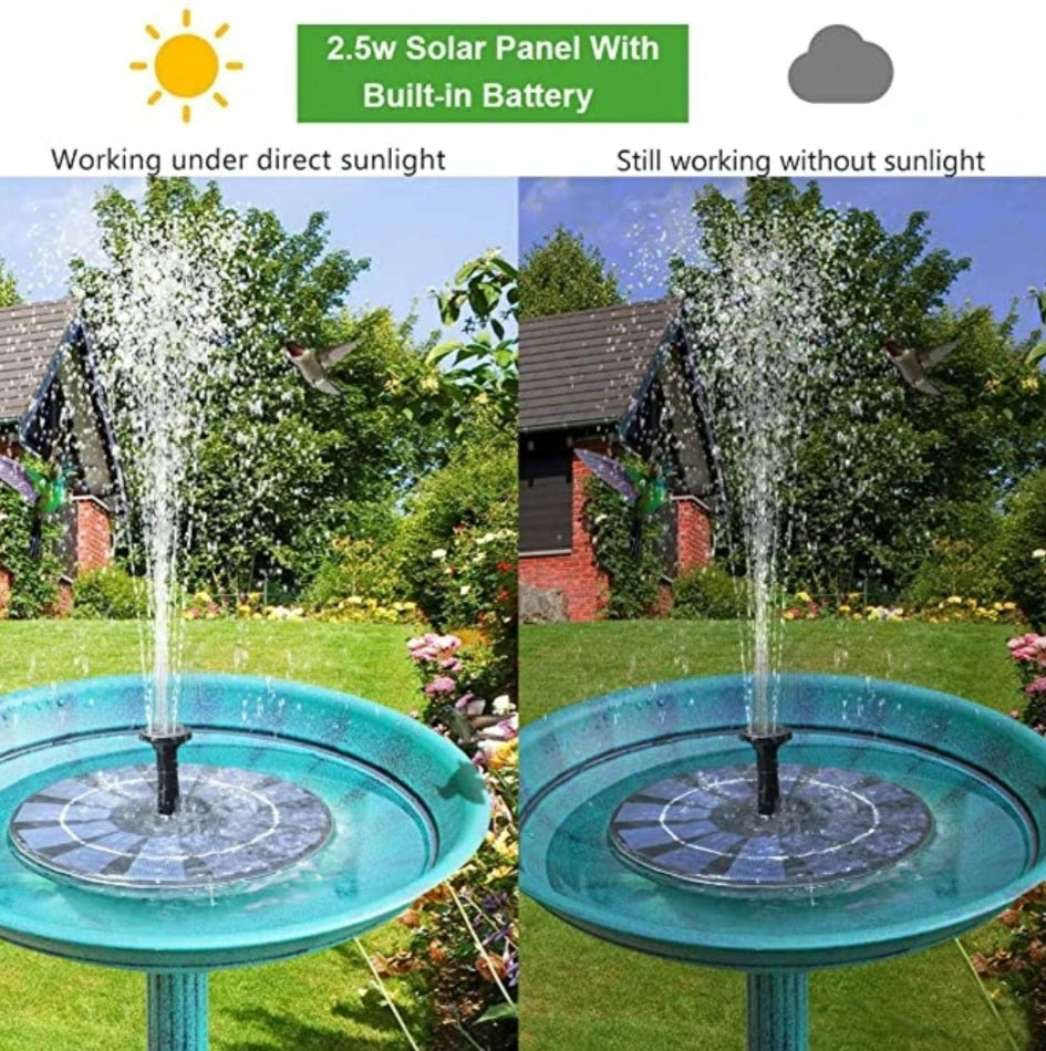 SOLAR-POWERED FOUNTAIN KIT FOR YOUR GARDEN!