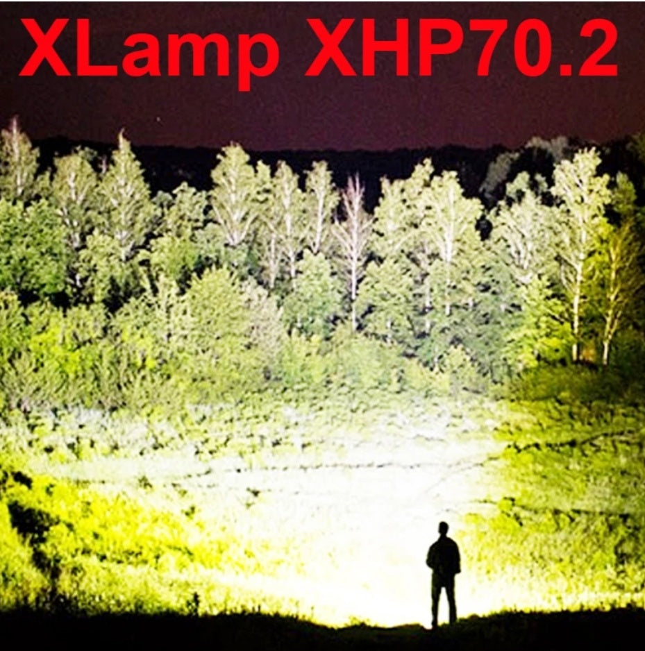 90000 LUMENS XHP70.2 MOST POWERFUL FLASHLIGHT
