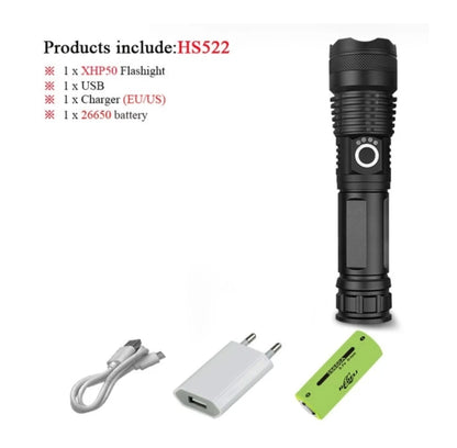 90000 LUMENS XHP70.2 MOST POWERFUL FLASHLIGHT