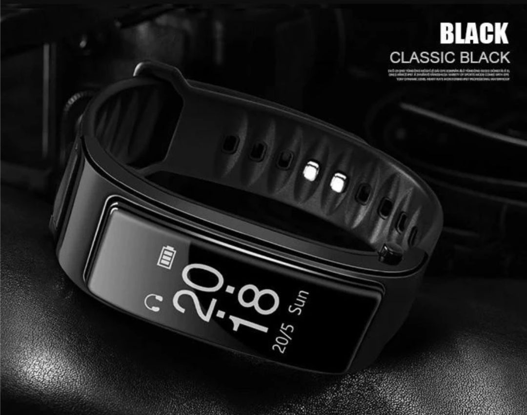 2-in-1 Smart Bracelet with Bluetooth Earphone
