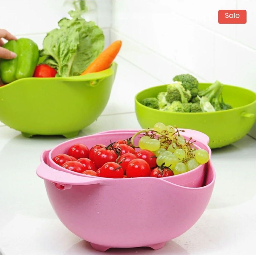 Double Plastic Drain Basket