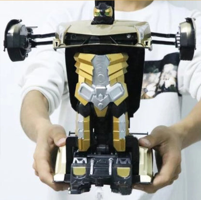 Transformer RC Toy Car with Gesture Sensing One-Button Deformation
