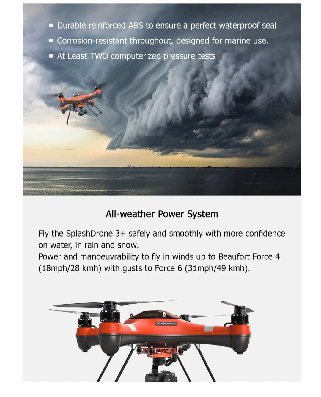 SPLASHDRONE 3+ WATERPROOF BASE PLATFORM