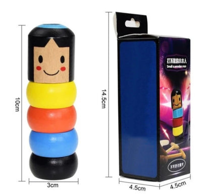 LITTLE WOODEN MAN WHO CAN'T BEAT INTERESTING MAGIC TOY（Not much stock, hurry up!