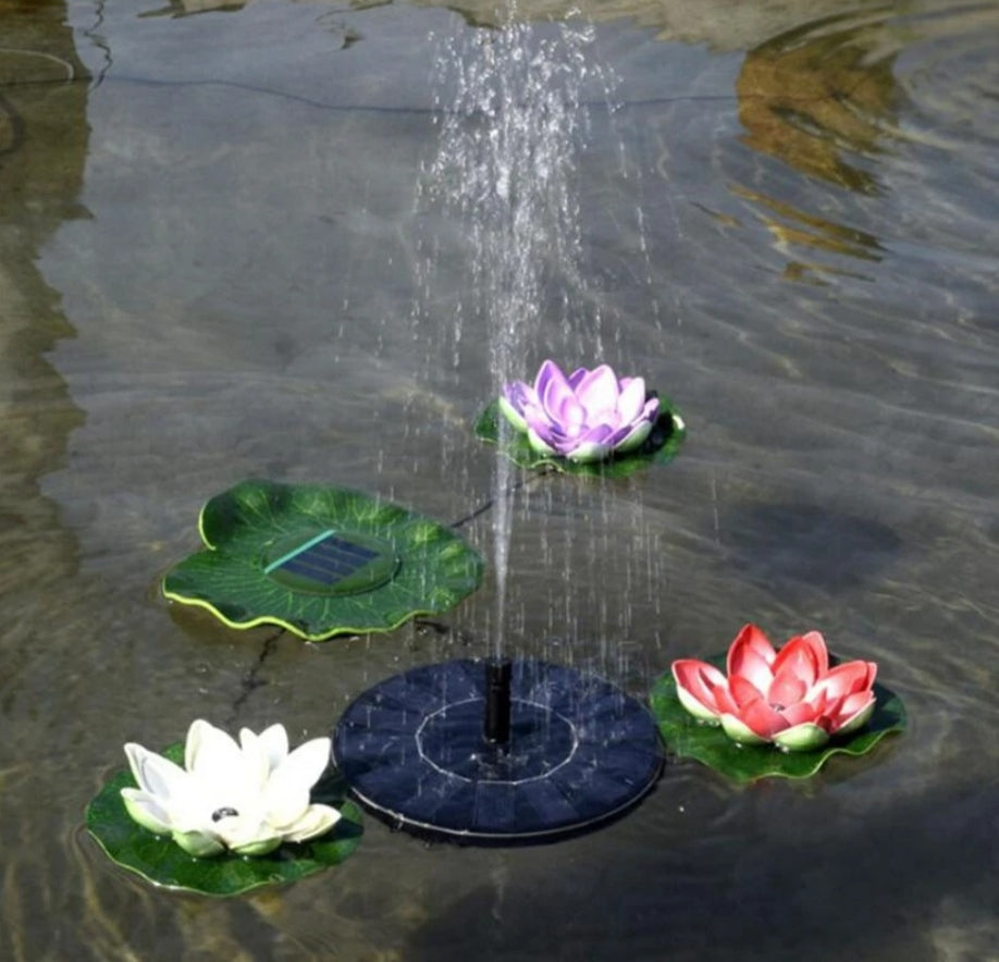 SOLAR-POWERED FOUNTAIN KIT FOR YOUR GARDEN!