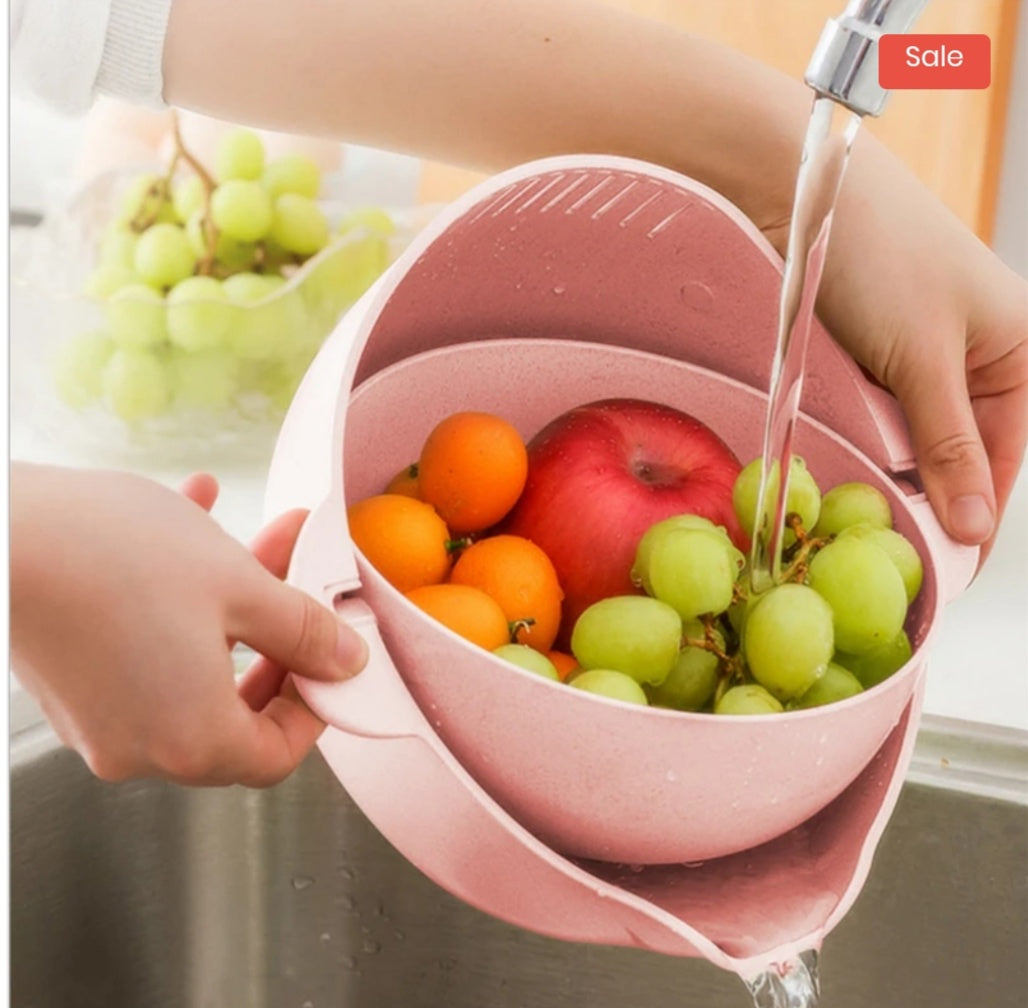 Double Plastic Drain Basket