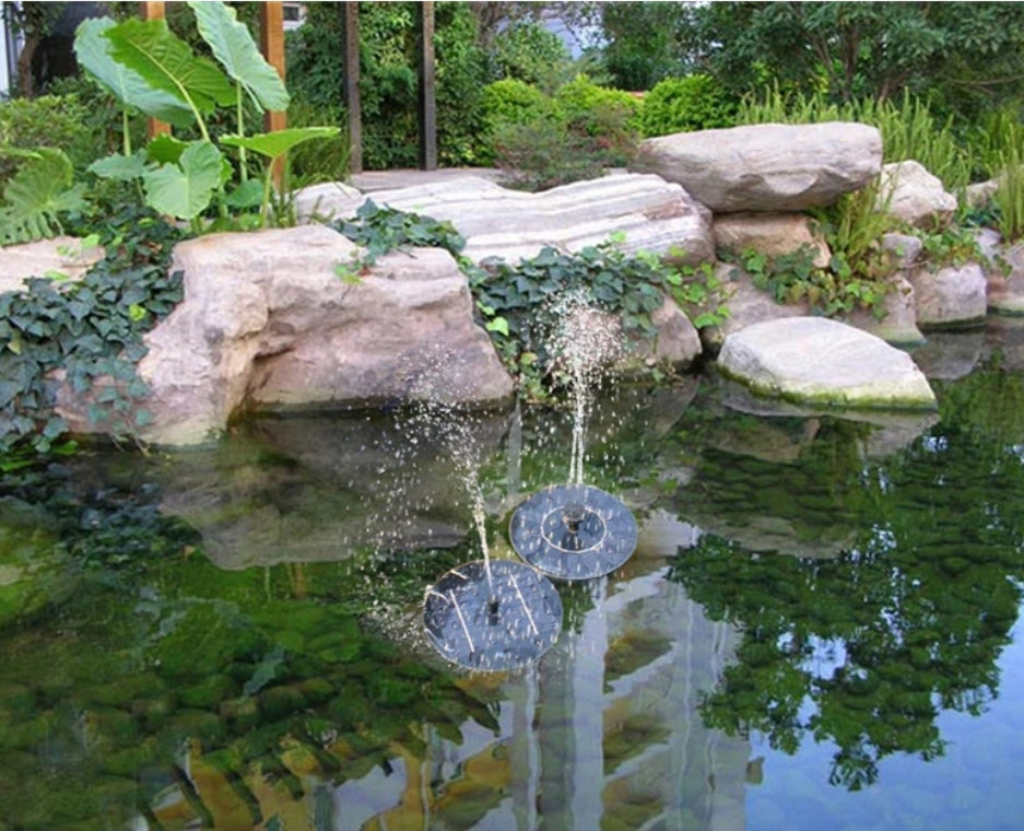 SOLAR-POWERED FOUNTAIN KIT FOR YOUR GARDEN!