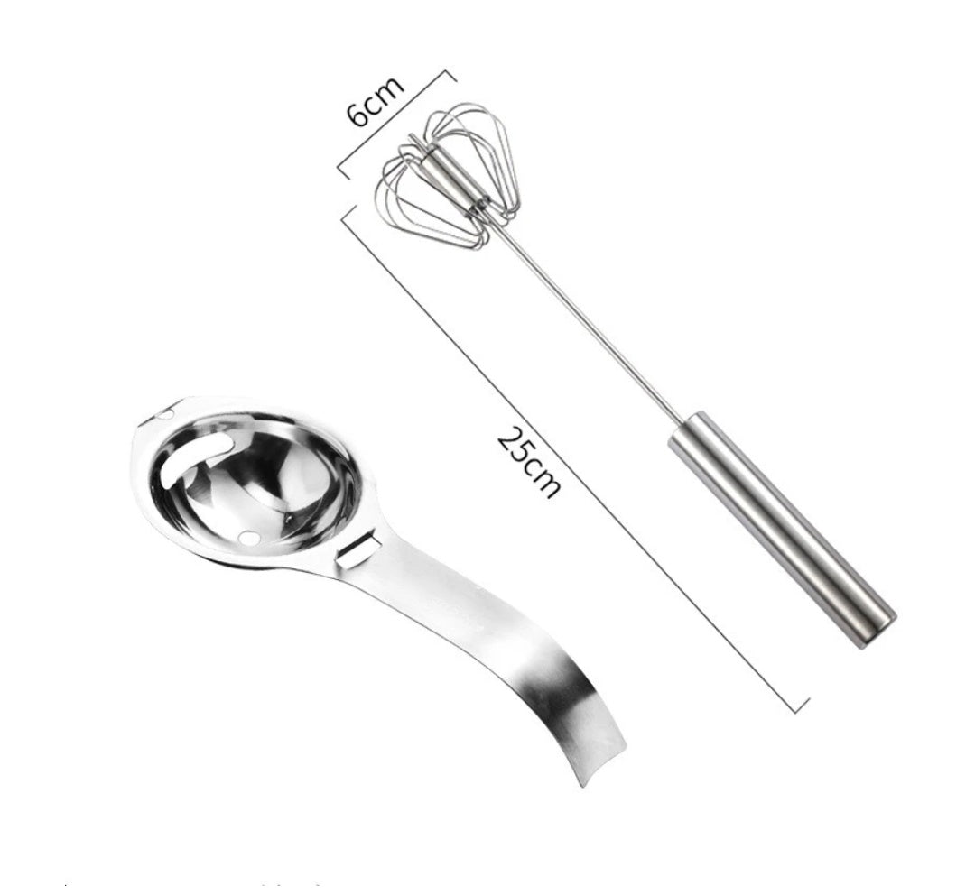 Semi-Automatic Hand Push Egg Beater Stainless