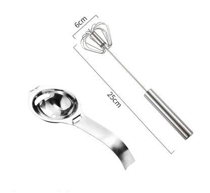 Semi-Automatic Hand Push Egg Beater Stainless