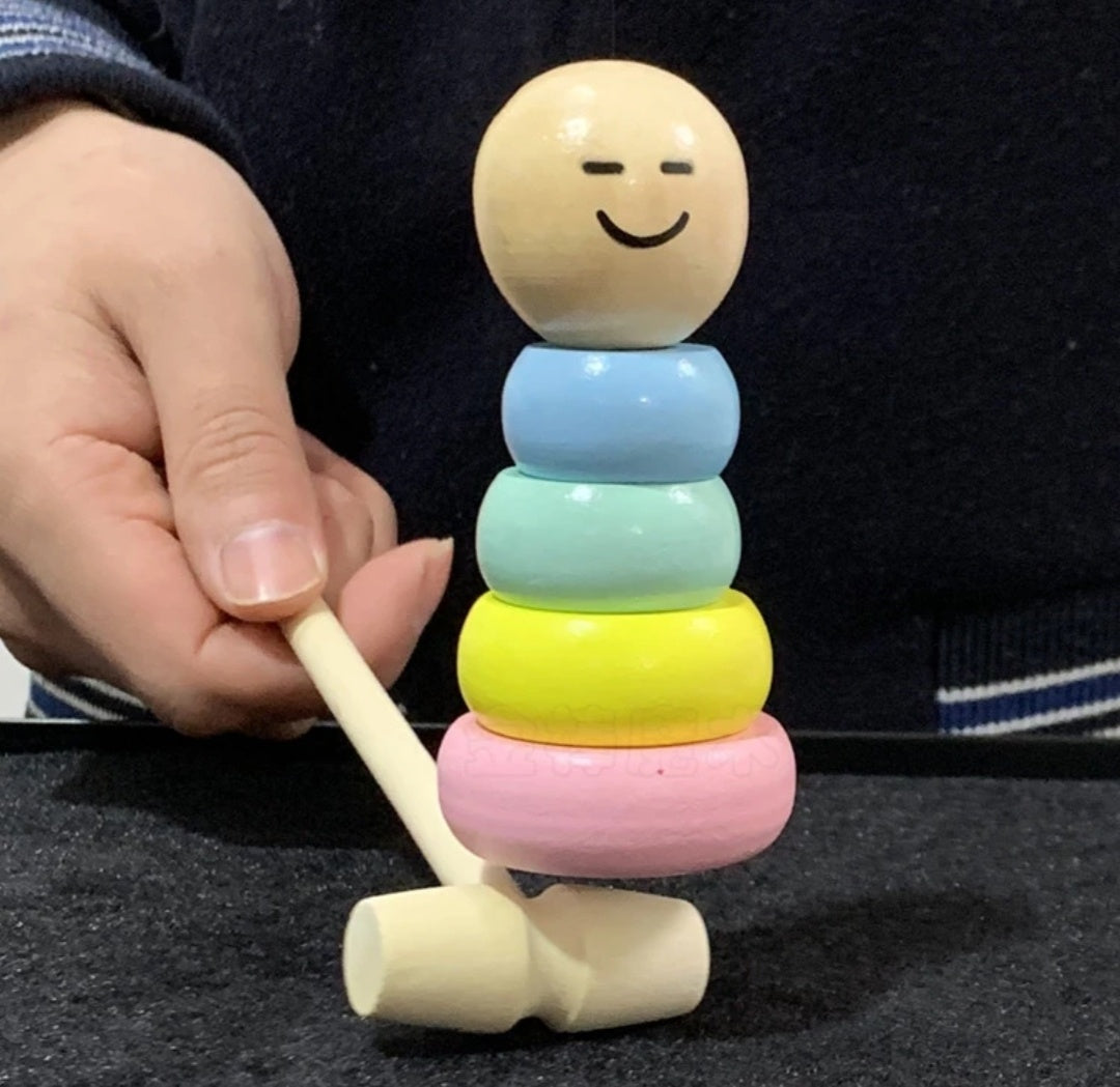 LITTLE WOODEN MAN WHO CAN'T BEAT INTERESTING MAGIC TOY（Not much stock, hurry up!