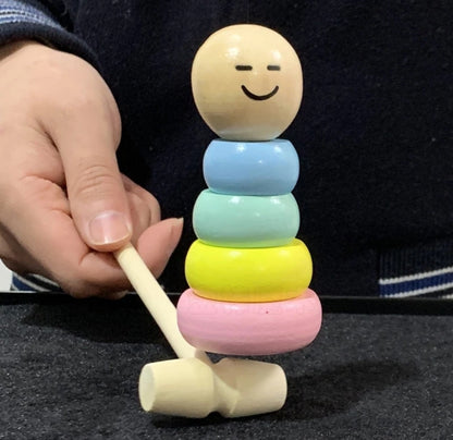 LITTLE WOODEN MAN WHO CAN'T BEAT INTERESTING MAGIC TOY（Not much stock, hurry up!