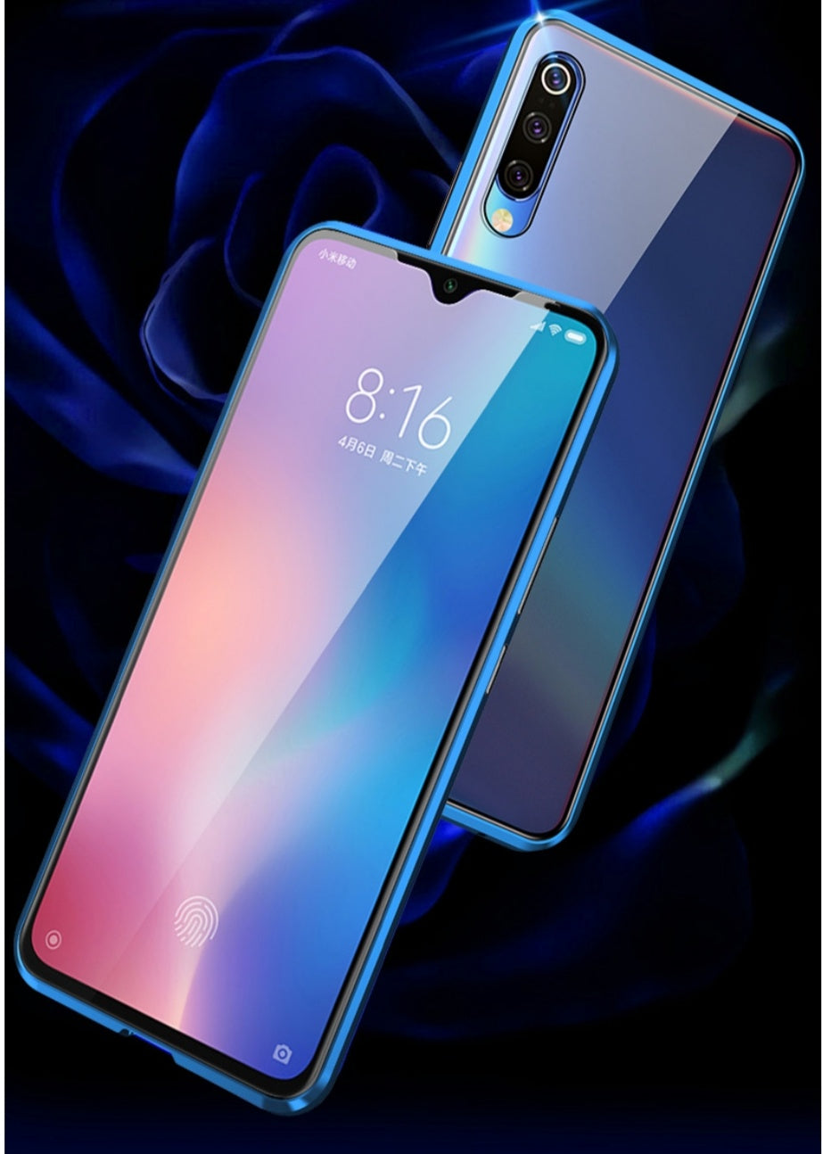 Tempered Glass Magnetic Adsorption Phone Case for Xiaomi Redmi