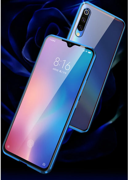 Tempered Glass Magnetic Adsorption Phone Case for Xiaomi Redmi