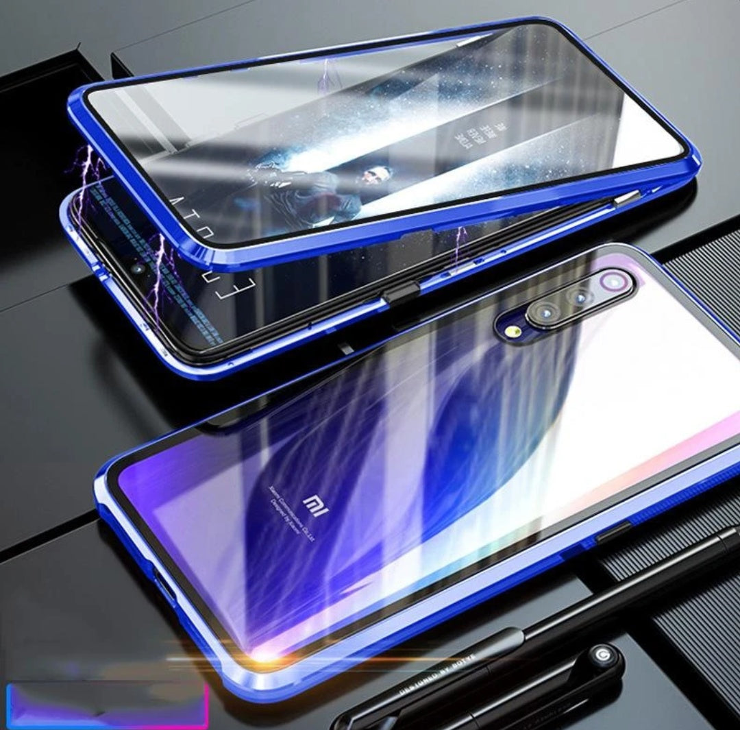 Tempered Glass Magnetic Adsorption Phone Case for Xiaomi Redmi