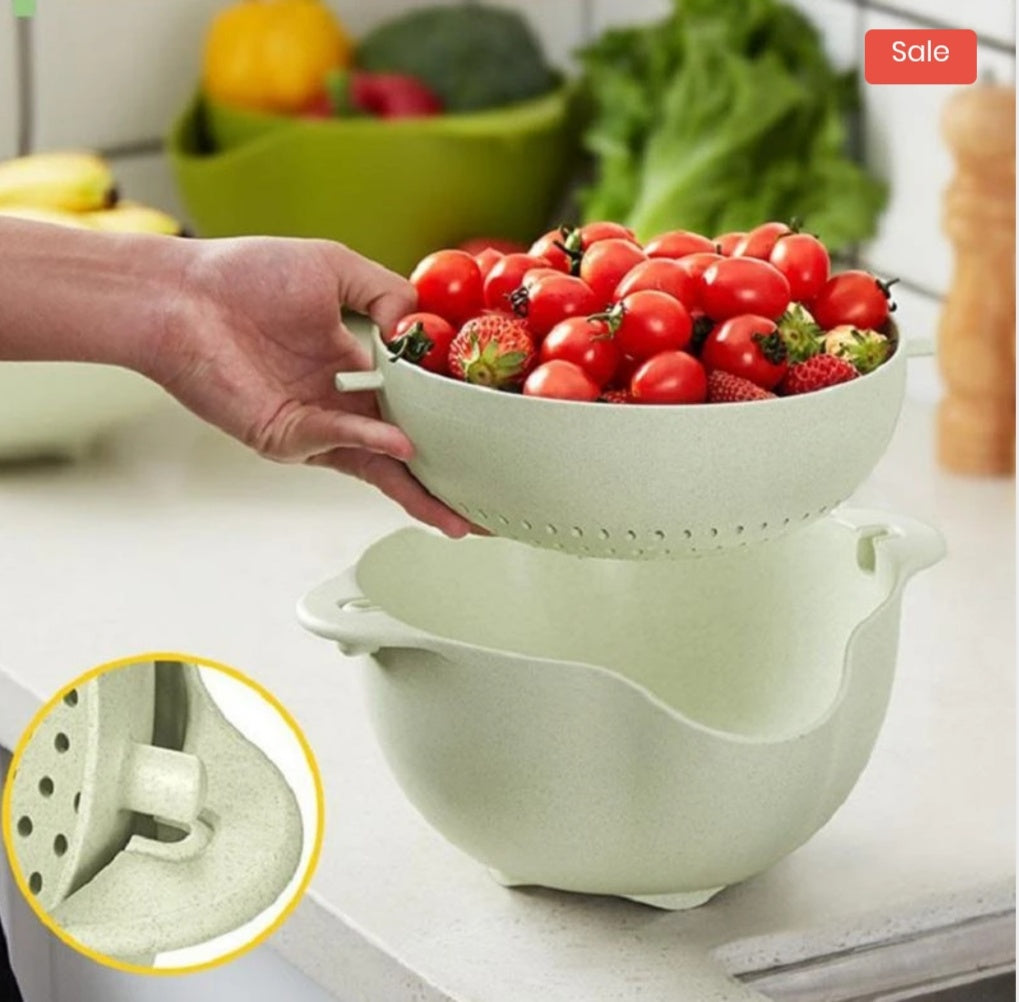 Double Plastic Drain Basket