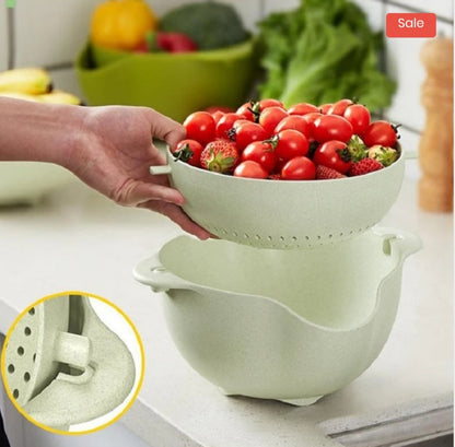 Double Plastic Drain Basket
