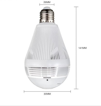 💡 Panoramic Home Security Light Bulb 📹