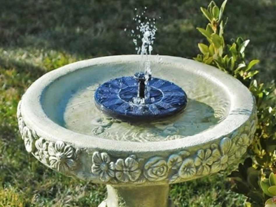 SOLAR-POWERED FOUNTAIN KIT FOR YOUR GARDEN!