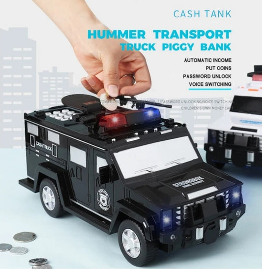 ELECTRONIC MONEY BANK CODE ARMORED HUMMER CAR