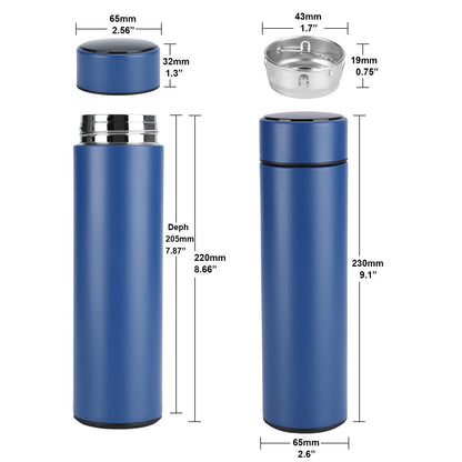 Temperature Display Vacuum Insulated Water Bottle