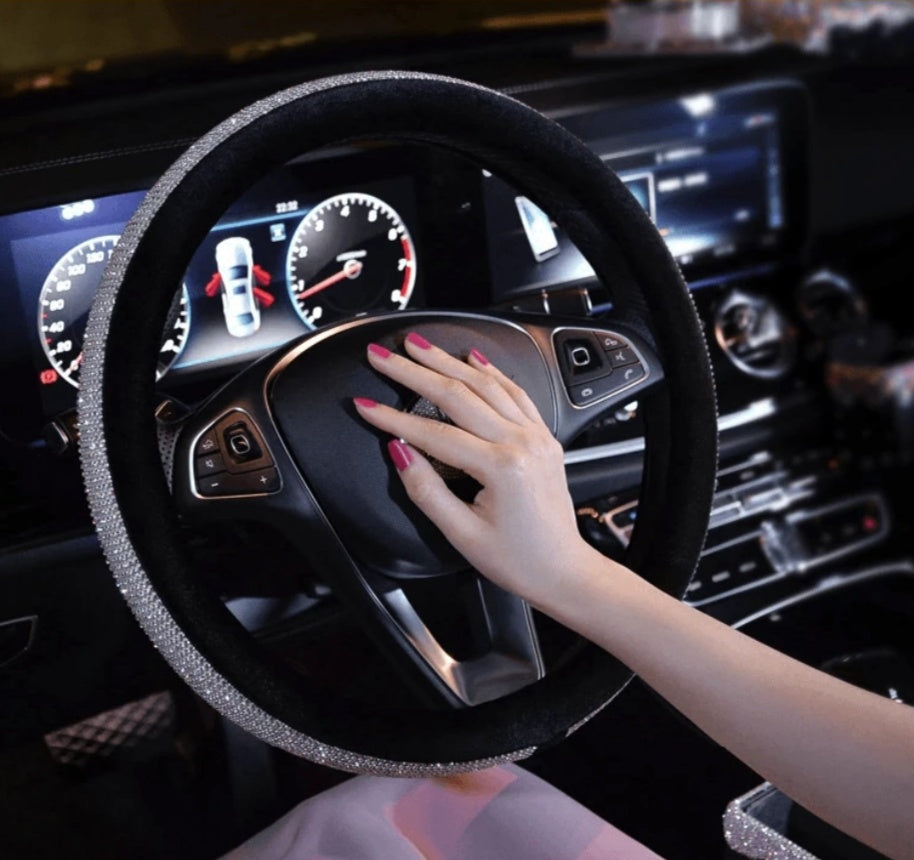 SWAROVSKI CRYSTAL STEERING WHEEL COVER
