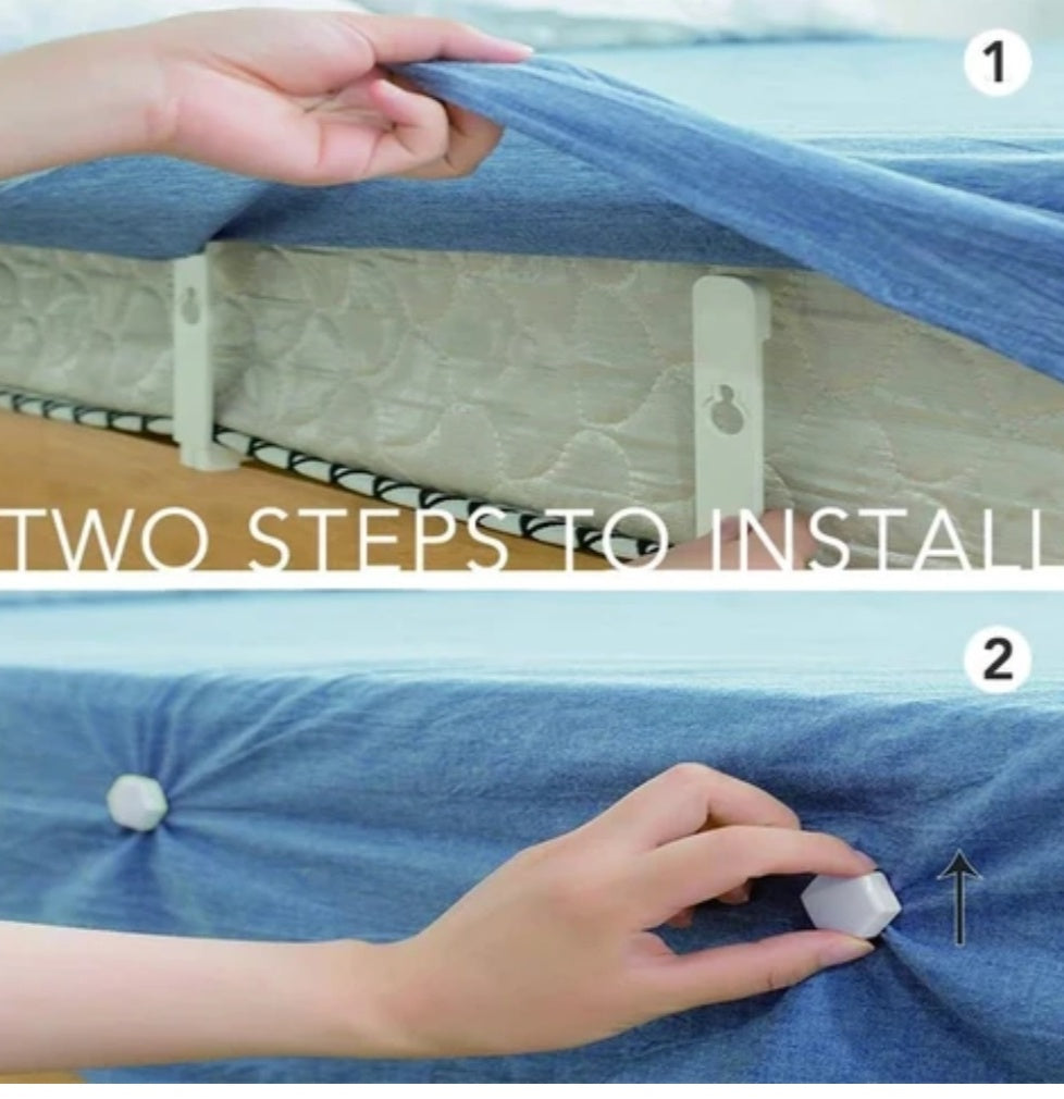 Bed Sheet Grippers Clip Set