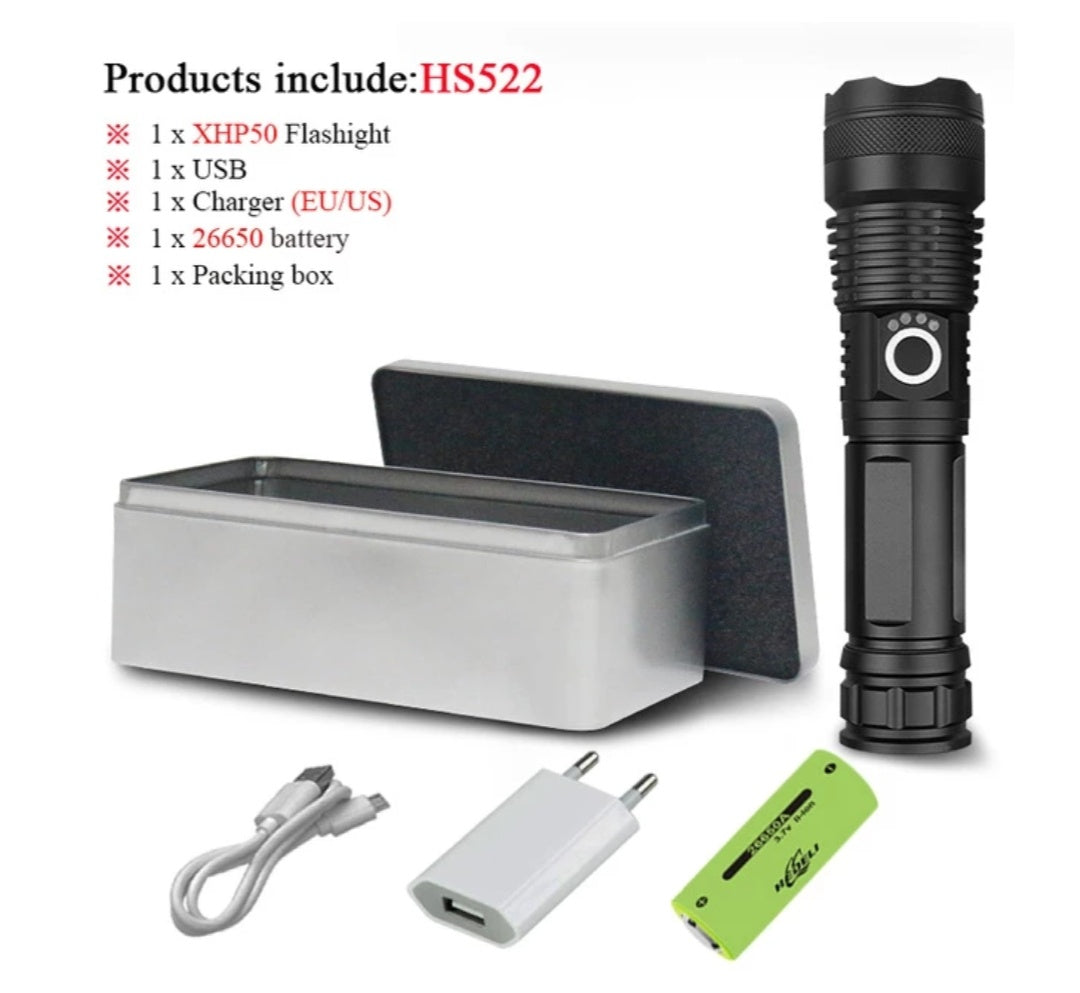 90000 LUMENS XHP70.2 MOST POWERFUL FLASHLIGHT