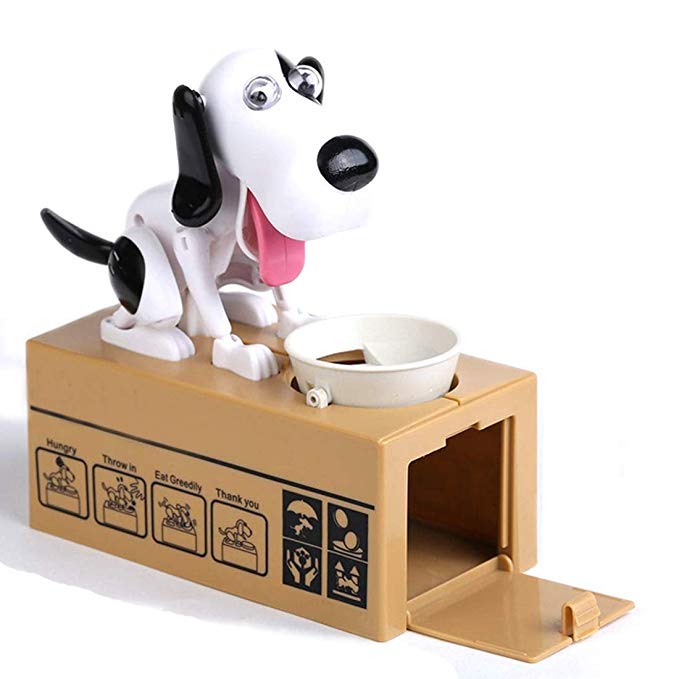 My Dog Piggy Bank - Robotic Coin Munching Toy Money Box
