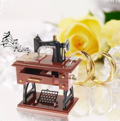 Mini Sewing Machine Music Box