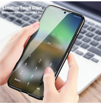 Tempered Glass Magnetic Adsorption Phone Case for Xiaomi Redmi