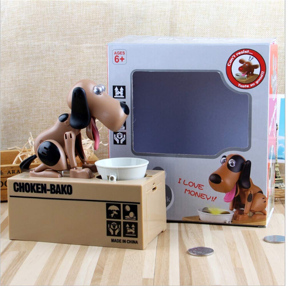 My Dog Piggy Bank - Robotic Coin Munching Toy Money Box