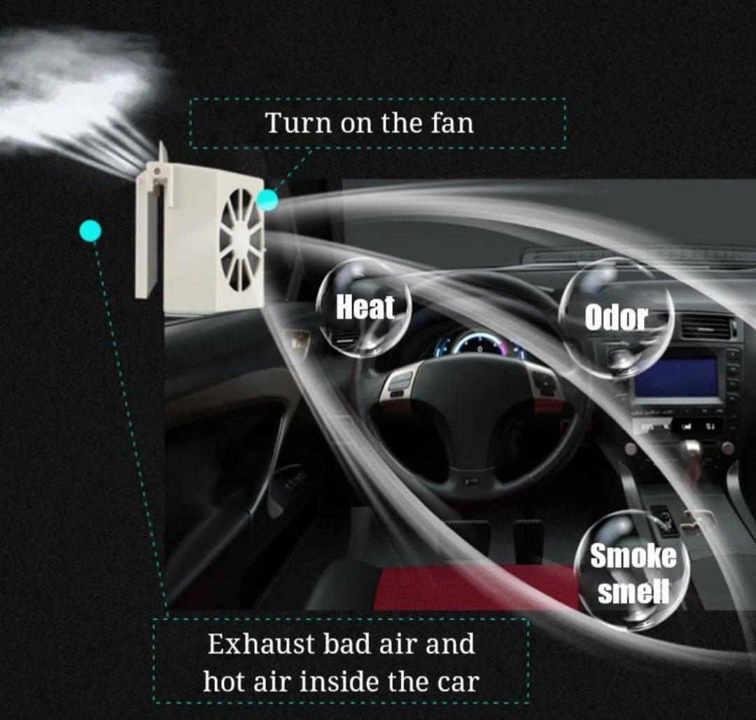Solar Car Exhaust Heat Exhaust Fan