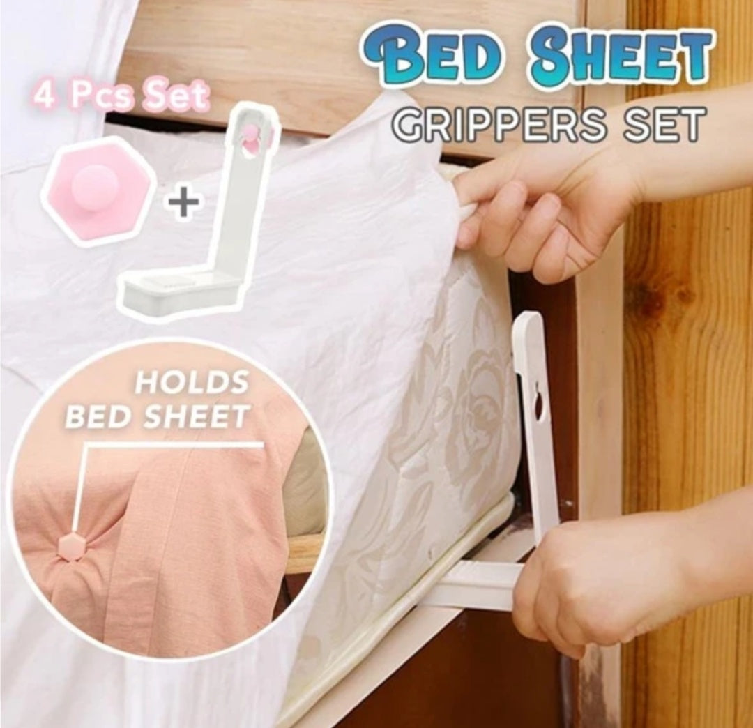 Bed Sheet Grippers Clip Set