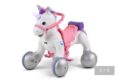12-Volt Unicorn Smart Interactive Ride-On Toy