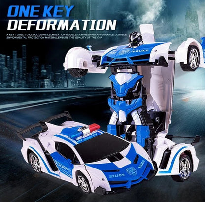 Transformer RC Toy Car with Gesture Sensing One-Button Deformation