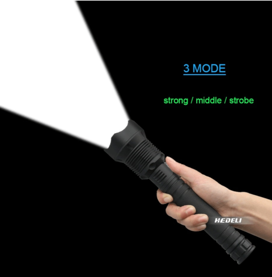 90000 LUMENS XHP70.2 MOST POWERFUL FLASHLIGHT