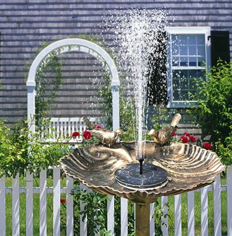 SOLAR-POWERED FOUNTAIN KIT FOR YOUR GARDEN!