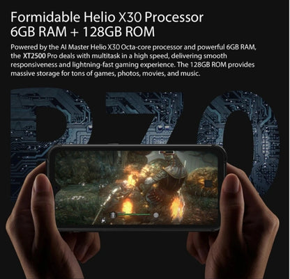 XT2500 Pro Global Smartphone Helio X30 Android 8.1 6GB+128GB Waterproof 6580mAh