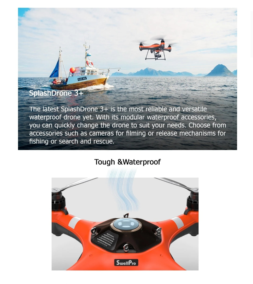 SPLASHDRONE 3+ WATERPROOF BASE PLATFORM