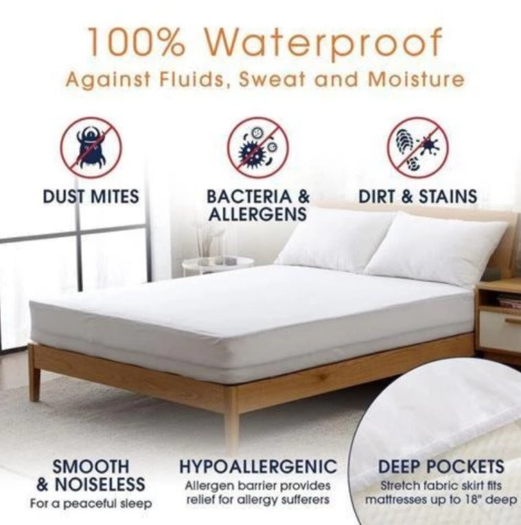 Bed Shield™ Waterproof Mattress Protector - Fitted Sheet - Anti Bed Bug - Anti D