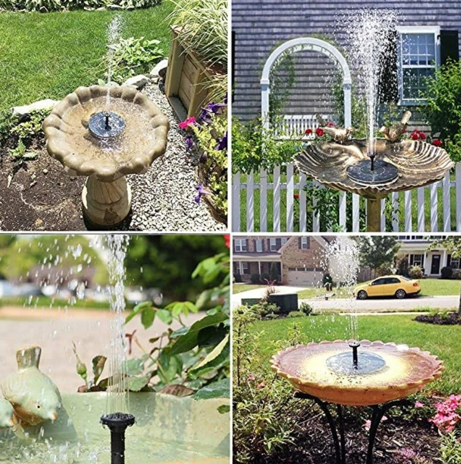 SOLAR-POWERED FOUNTAIN KIT FOR YOUR GARDEN!