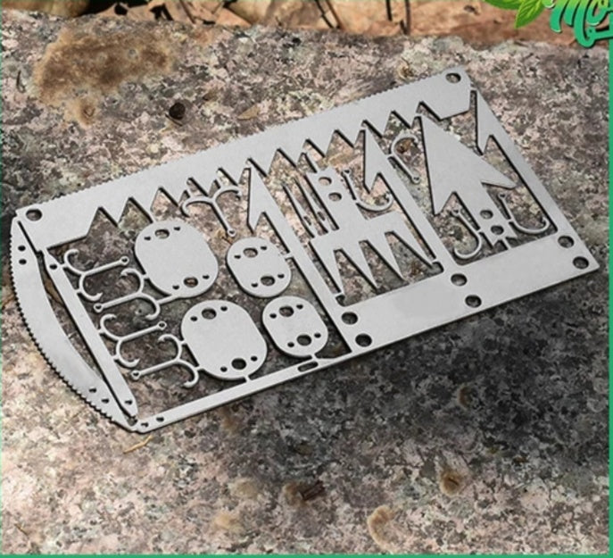 22-in-1 Outdoor Survival Card