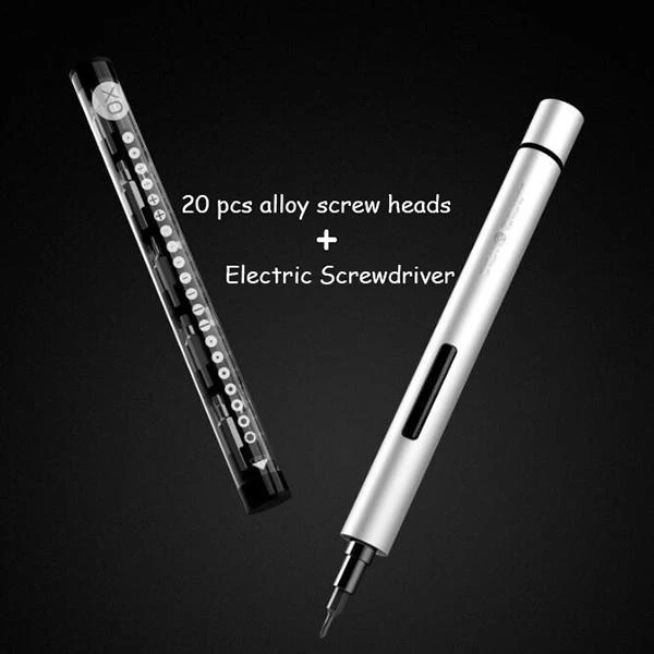 Electric Magnetic Screwdriver Kit (With 20 Screw Heads!)