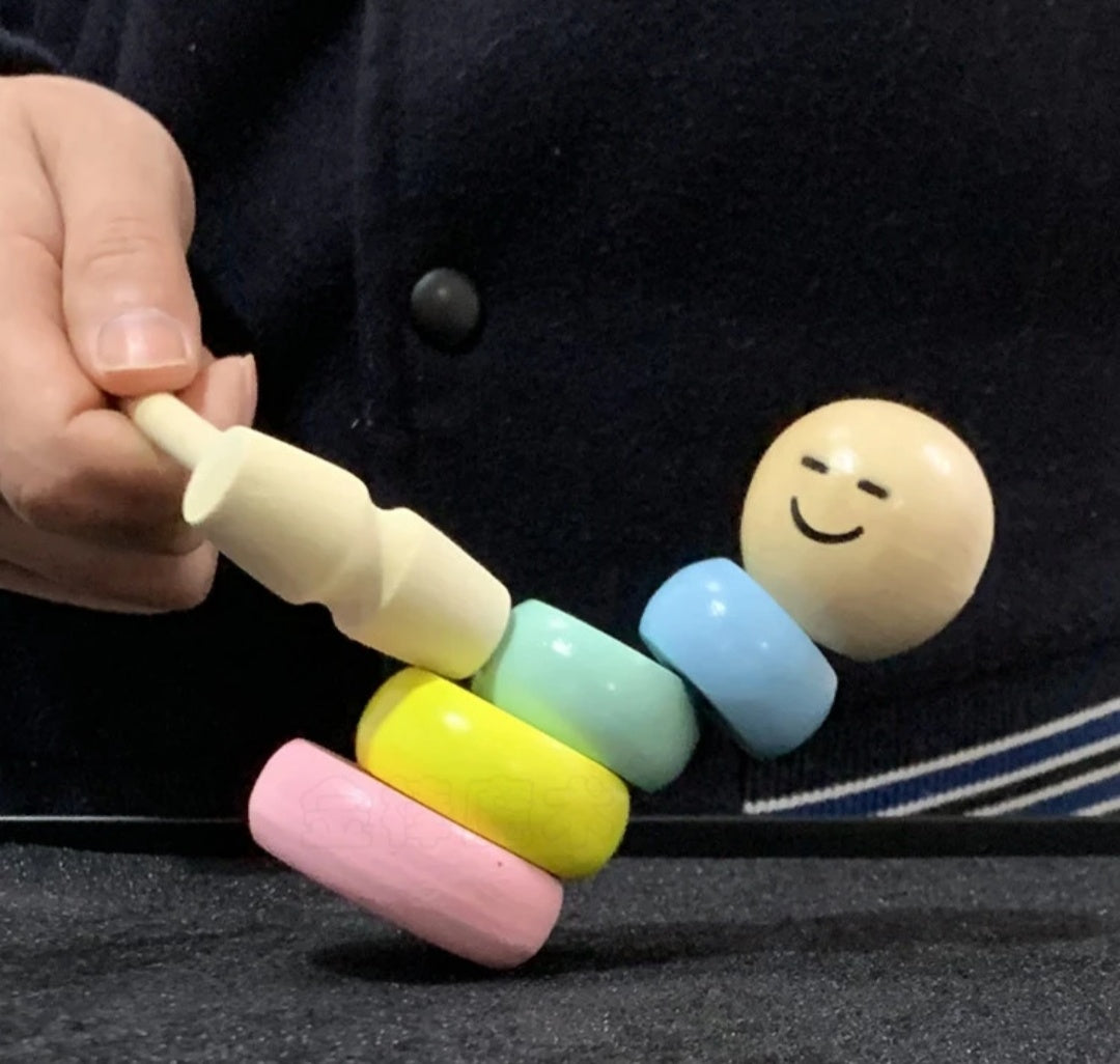 LITTLE WOODEN MAN WHO CAN'T BEAT INTERESTING MAGIC TOY（Not much stock, hurry up!