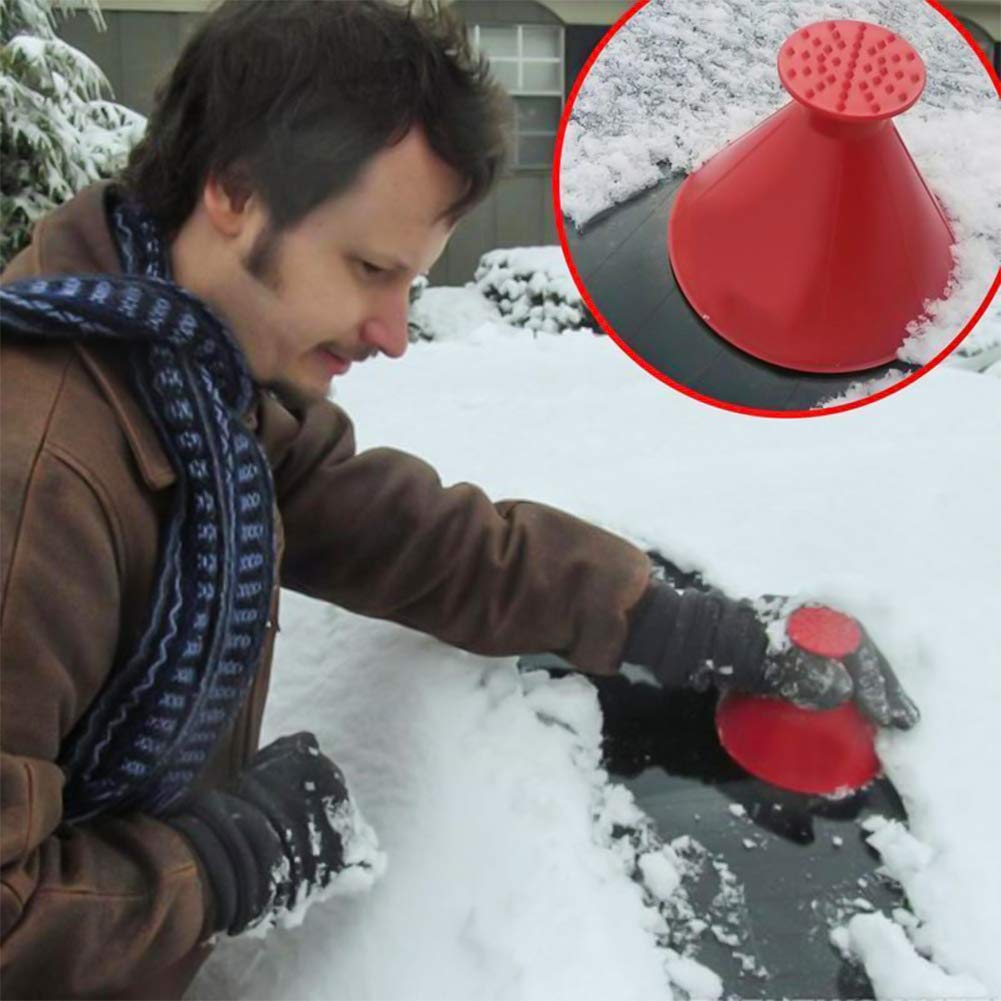 Car Scrape A Round Ice Windshield Snow Scraper