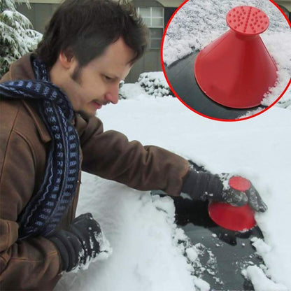 Car Scrape A Round Ice Windshield Snow Scraper